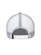 Alpinestars Cali 2.0 Hat, hvid trucker cap set bagfra med åndbart poly mesh-bagstof og hvid justerbar snapback-lukning, afslappet sportswear