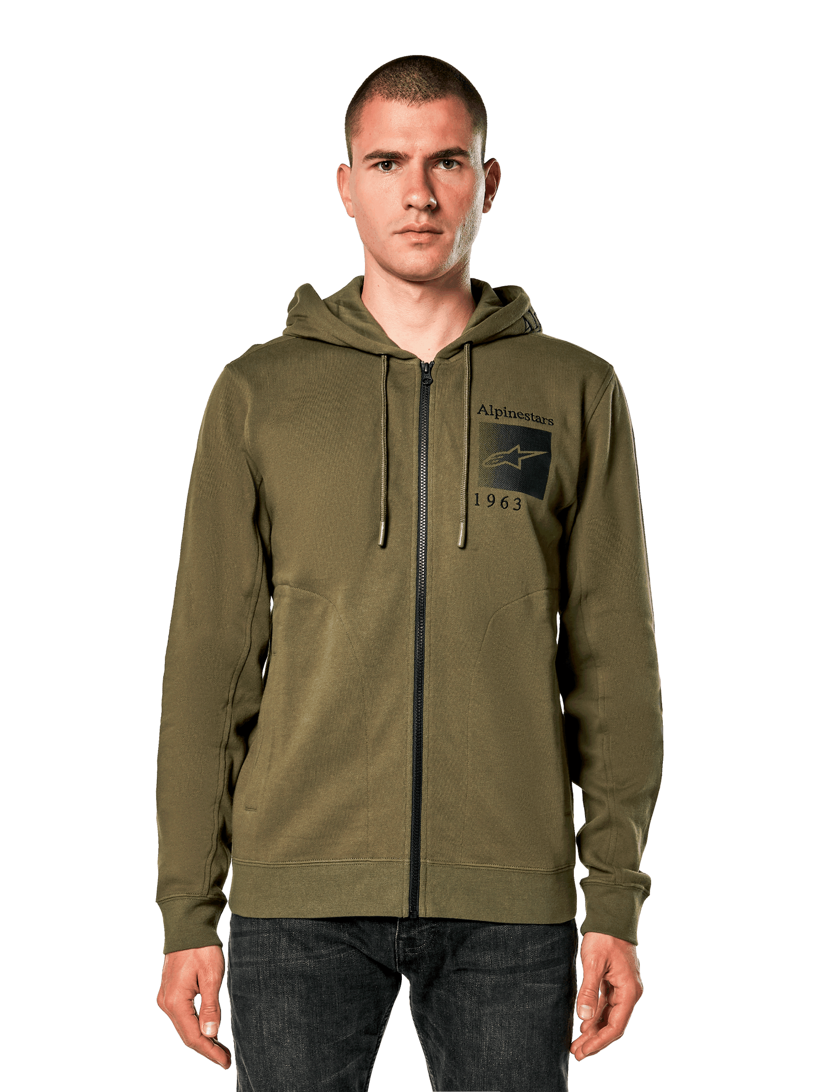 Quest Hoodie GREEN SPORTSWEAR Hoodies Pullovers Alpinestars