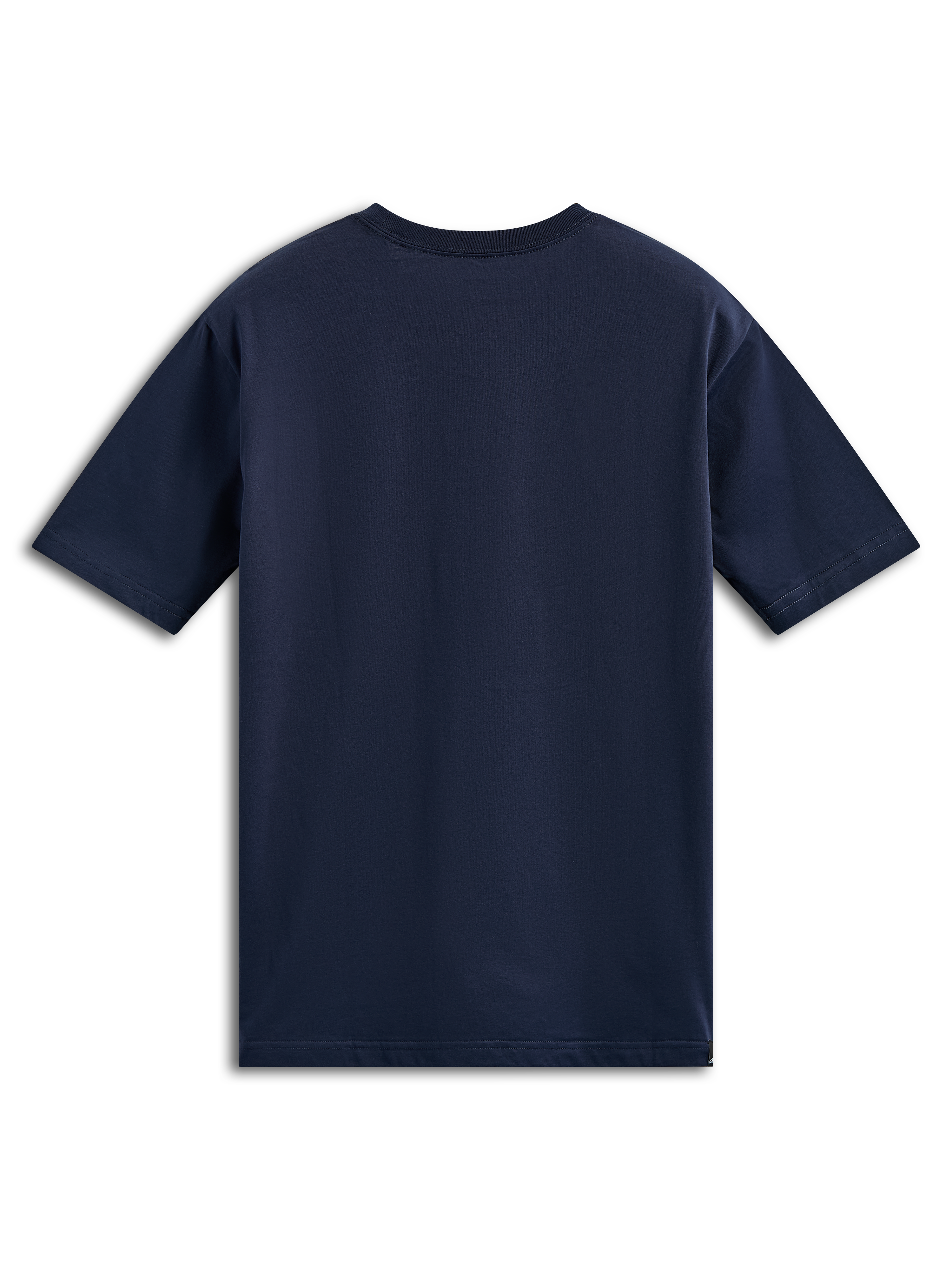 Alpinestars Ageless Shadow CSF Tee, kortærmet T-shirt, marineblå, set bagfra, enkelt og afslappet motorsport-inspireret design