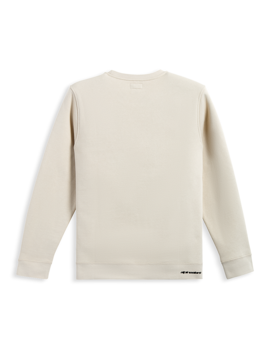 Alpinestars Positive Crew, Off White sportswear crewneck sweatshirt, rear view showing a clean cotton-blend pullover design with subtle branding