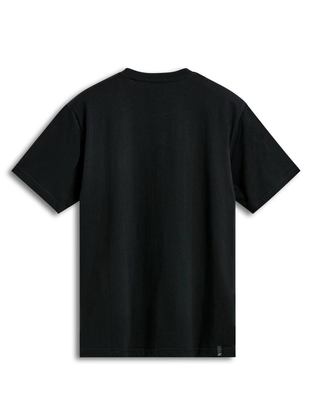 Alpinestars Prevail CSF T-Shirt, black short sleeve sportswear tee, back view showing plain solid black fabric