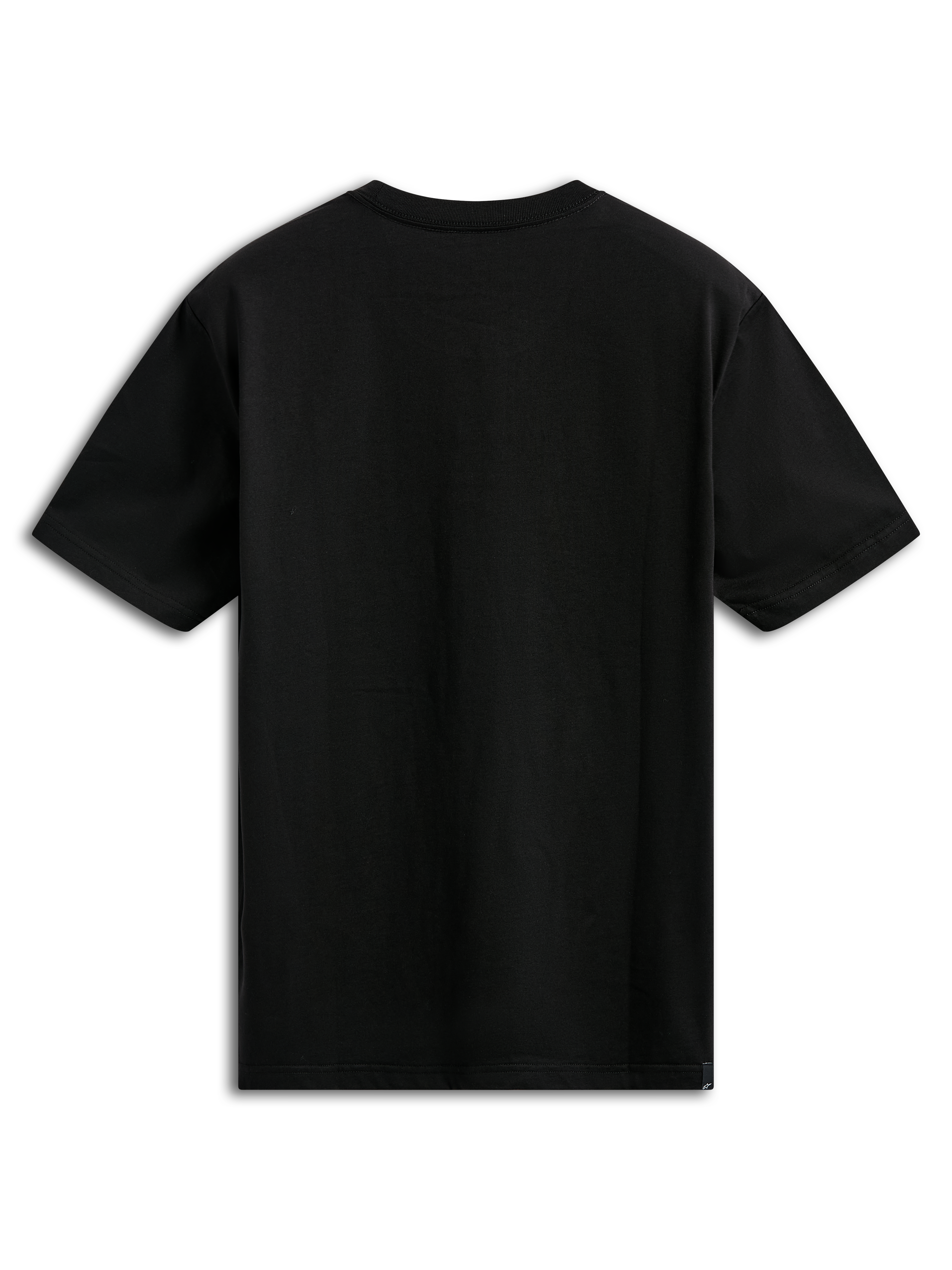 Alpinestars Noka CSF Tee, kortærmet t-shirt, sort, set bagfra, ensfarvet, afslappet motorsport-inspireret sportstøj