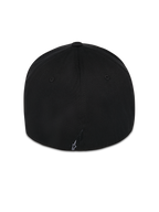 Alpinestars Pivot kasket, sort kasket med fleksibel bagside, set bagfra med lille hvidt broderet Astars-logo, twill-konstruktion, afslappet motorsportstøj