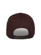 Alpinestars Matrix Snapback-kasket, set bagfra, brun, justerbar snapback-lukning, struktureret krone, hovedstof i twill, lille Astars-logomærke bagpå