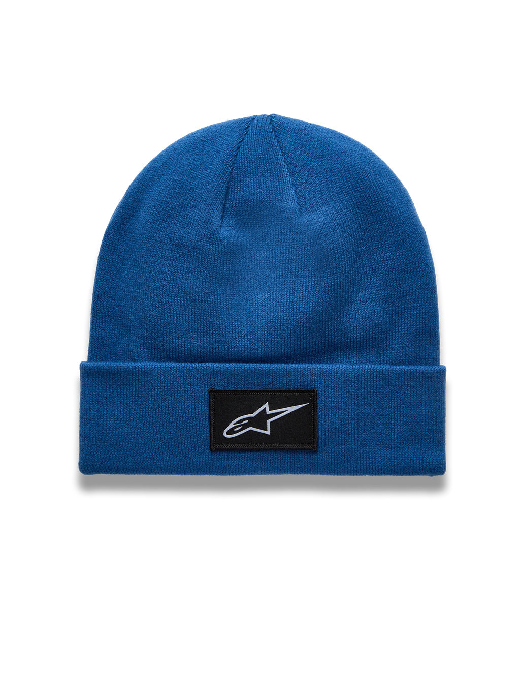 Alpinestars Augment Cuff Hue, blå sportswear-strikhue med vævet Astars logopatch og jersey-strik.