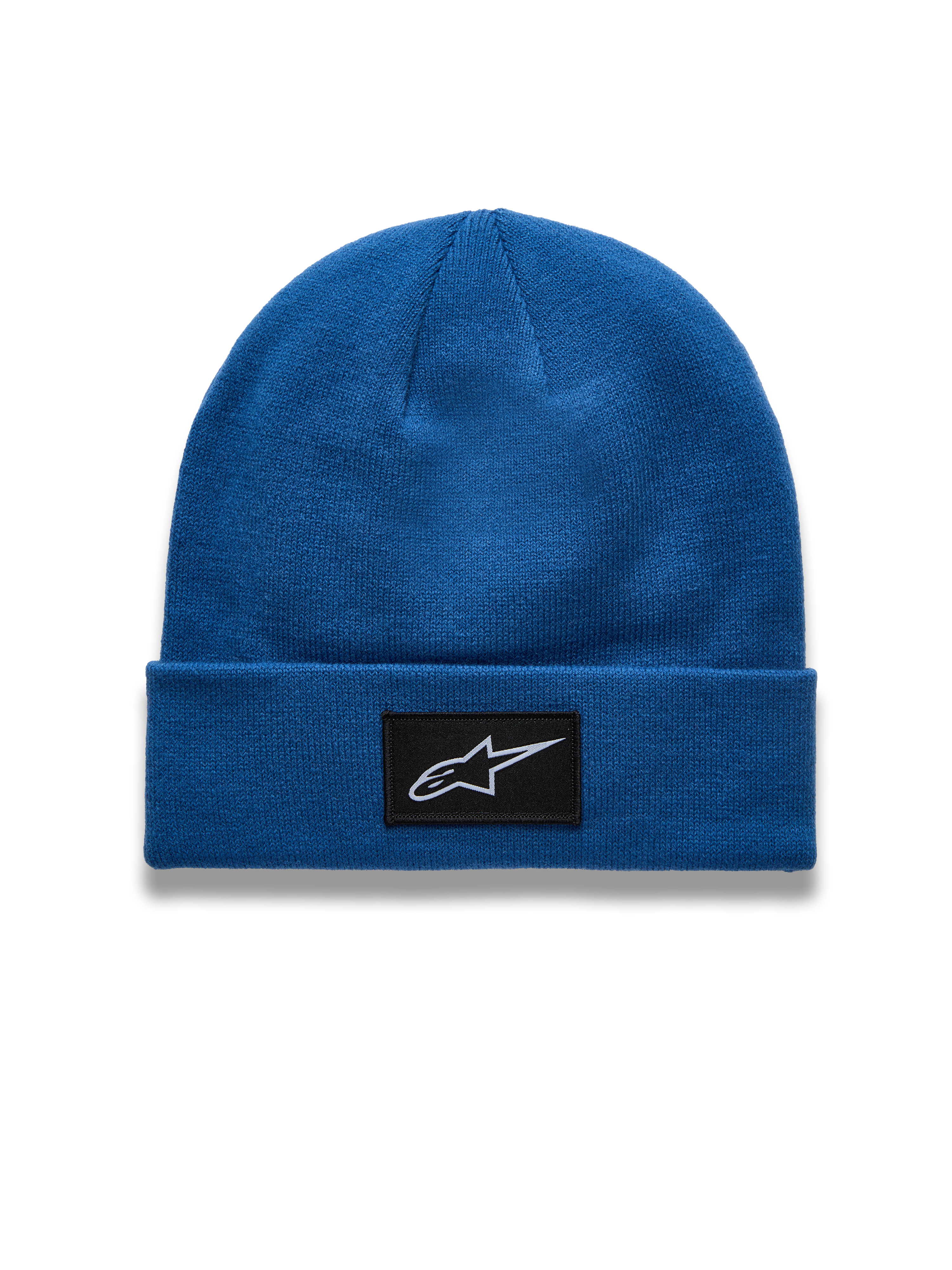 Alpinestars Augment Cuff Hue, blå sportswear-strikhue med vævet Astars logopatch og jersey-strik.