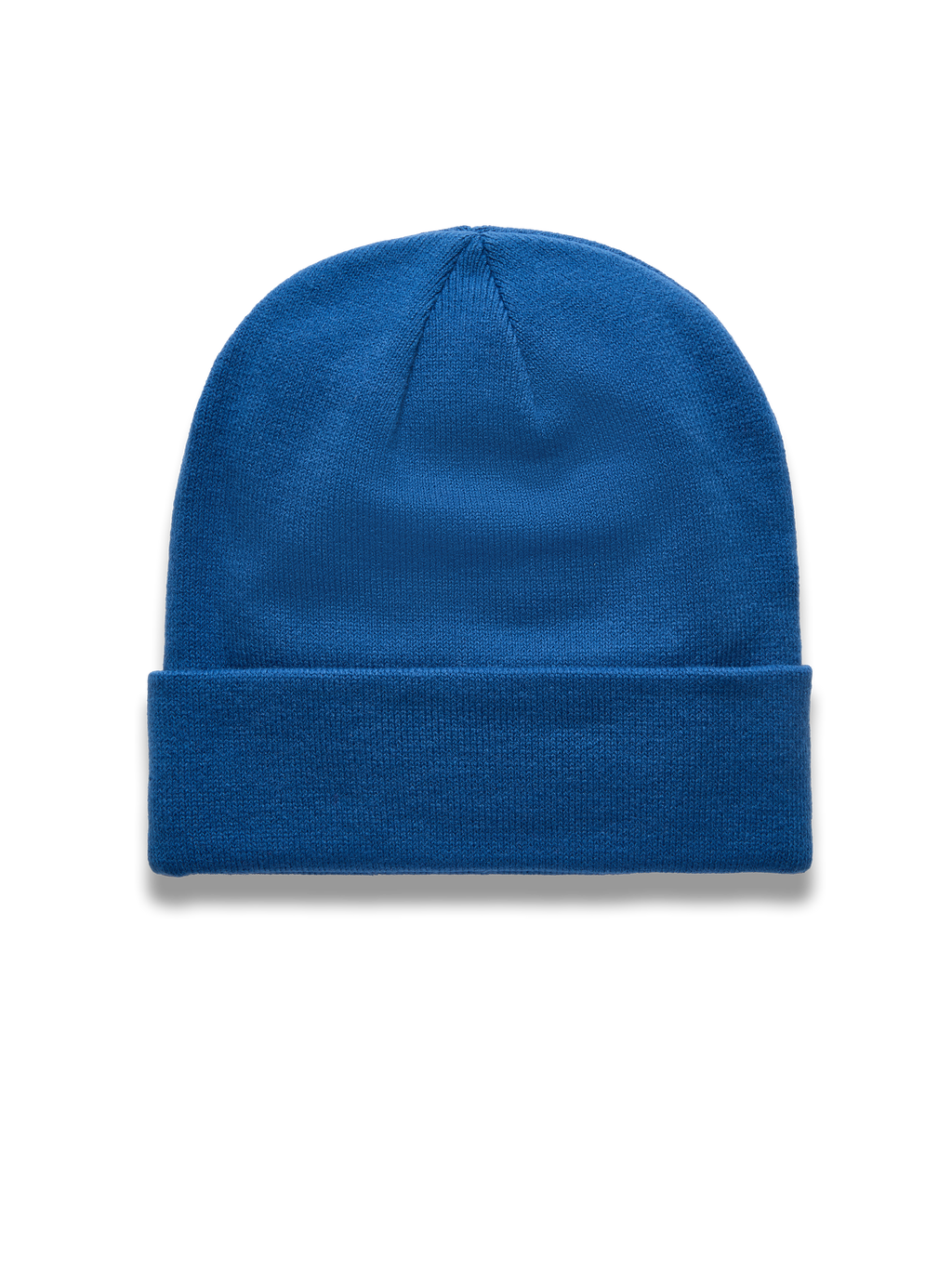 Alpinestars Augment Cuff Hue, blå beanie i strikket jerseysøm med foldet kant, afslappet motorsport-streetwear