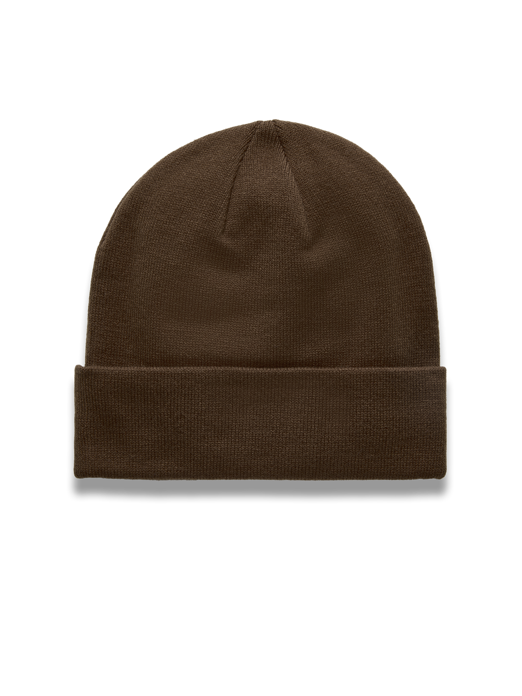 Alpinestars Augment Cuff beanie, brun strikket hue med jersey-søm, dyb pasform og klassisk opslag, motorsport-streetwear