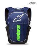Alpinestars GFX Boss rygsæk, marineblå og grøn sportstaske, 20L kapacitet i 600D polyester med holdbar konstruktion og astars combo-grafik