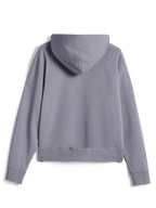 Alpinestars Essentials Ageless Hoodie, afslappet streetwear, Silver, langærmet pullover set bagfra, med ribbede manchetter og kant, rent minimalistisk design med stenvasket finish