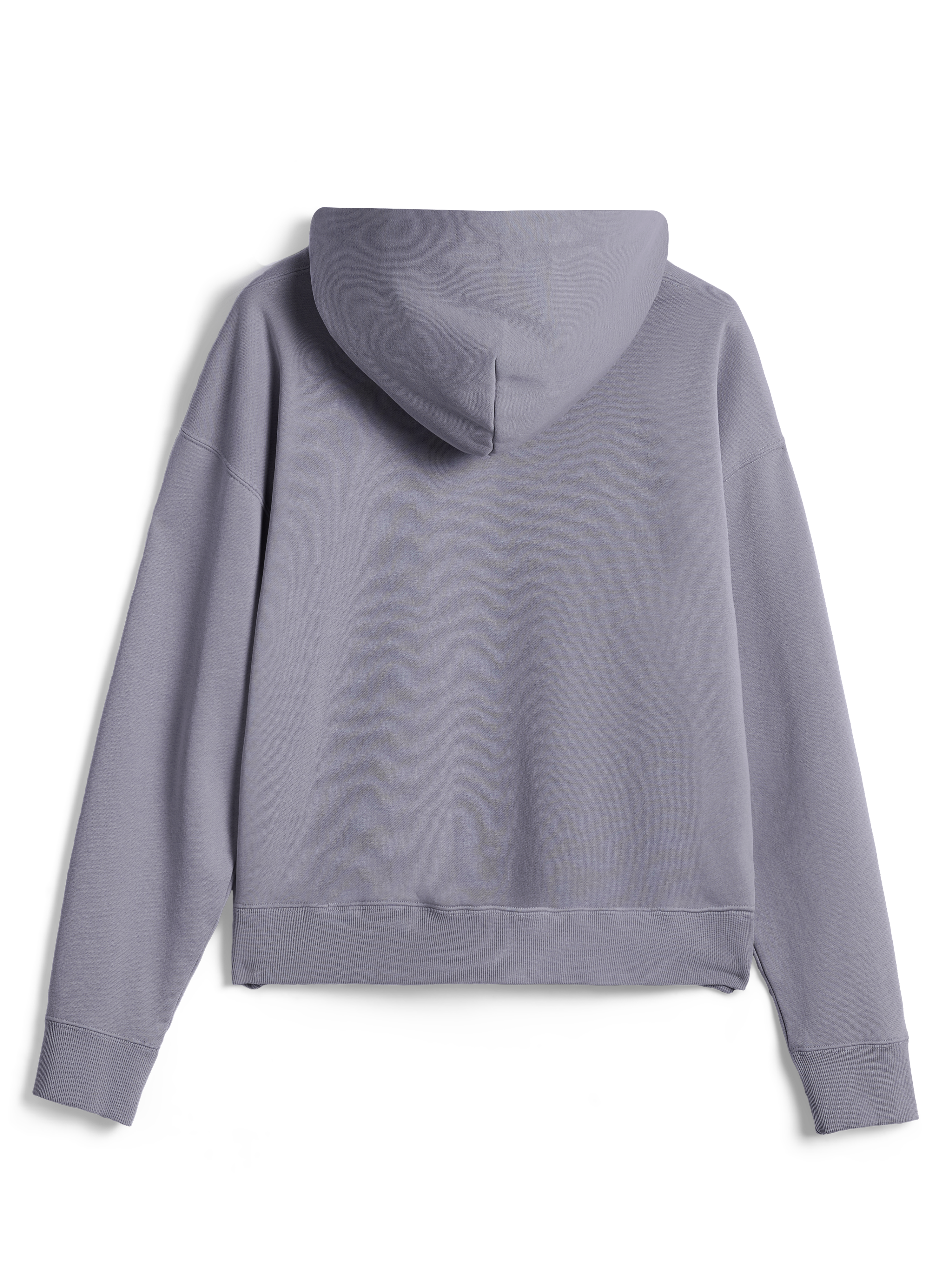 Alpinestars Essentials Ageless Hoodie, afslappet streetwear, Silver, langærmet pullover set bagfra, med ribbede manchetter og kant, rent minimalistisk design med stenvasket finish