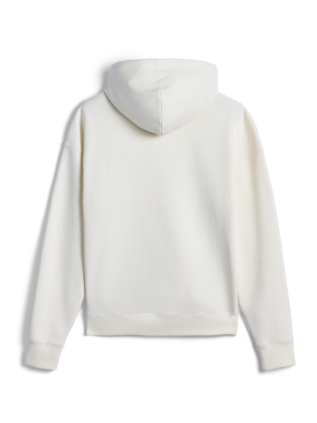 Alpinestars Essentials Ageless Hoodie, set bagfra af råhvid afslappet hættetrøje, afslappet pasform med ribbede manchetter og kant, ren minimalistisk æstetik til hverdagsbrug