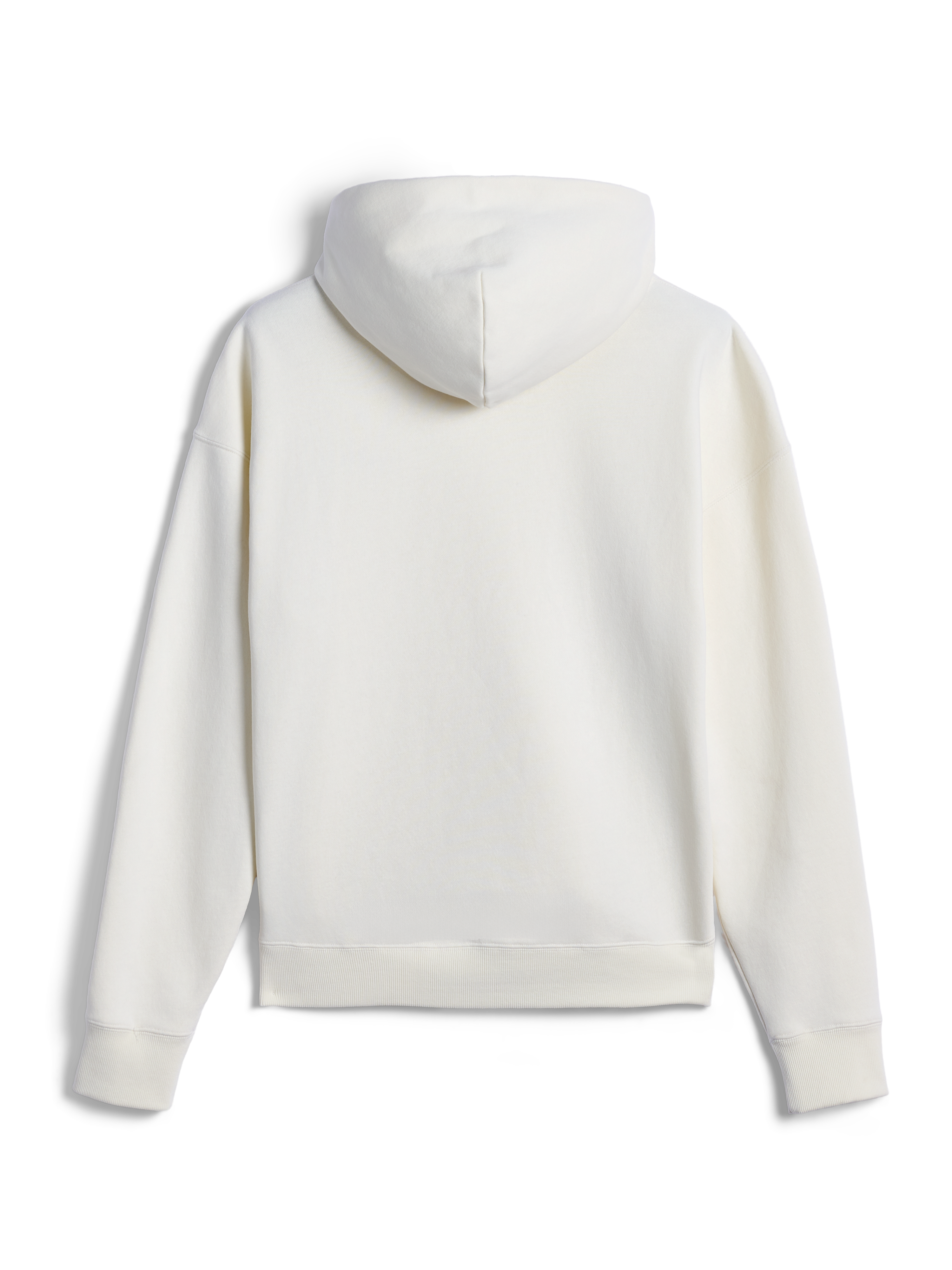 Alpinestars Essentials Ageless Hoodie, set bagfra af råhvid afslappet hættetrøje, afslappet pasform med ribbede manchetter og kant, ren minimalistisk æstetik til hverdagsbrug