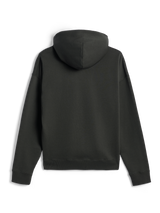 Alpinestars Essentials Ageless Zip Hoodie, set bagfra, Off Black, hættetrøje med gennemgående lynlås, afslappet pasform med ribbede manchetter og kant, stenvasket fleece, minimalistisk afslappet sportswear-design