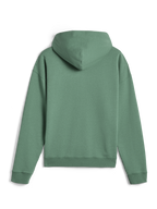 Alpinestars Essentials Ageless Zip Hoodie, afslappet streetwear, kaktusgrøn, set bagfra med afslappet pasform og ribstrikkede manchetter, premium 330 gsm kompakt fleece
