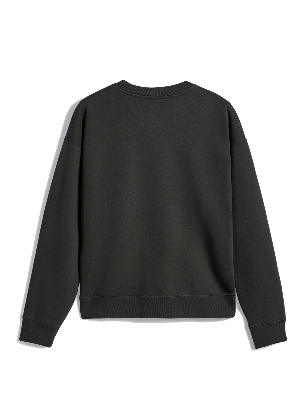 Alpinestars Essentials Ageless Crew, crewneck sweatshirt, Off Black, set bagfra viser ribbet krave, manchetter og kant, premium kompakt fleece, afslappet streetwear