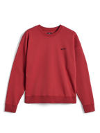 Alpinestars Essentials Ageless Crew, crewneck sweatshirt i Brick rød, med et lille sort Alpinestars-logo på brystet, ribstrikket krave, manchetter og kant, afslappet premium sportswear-fleece