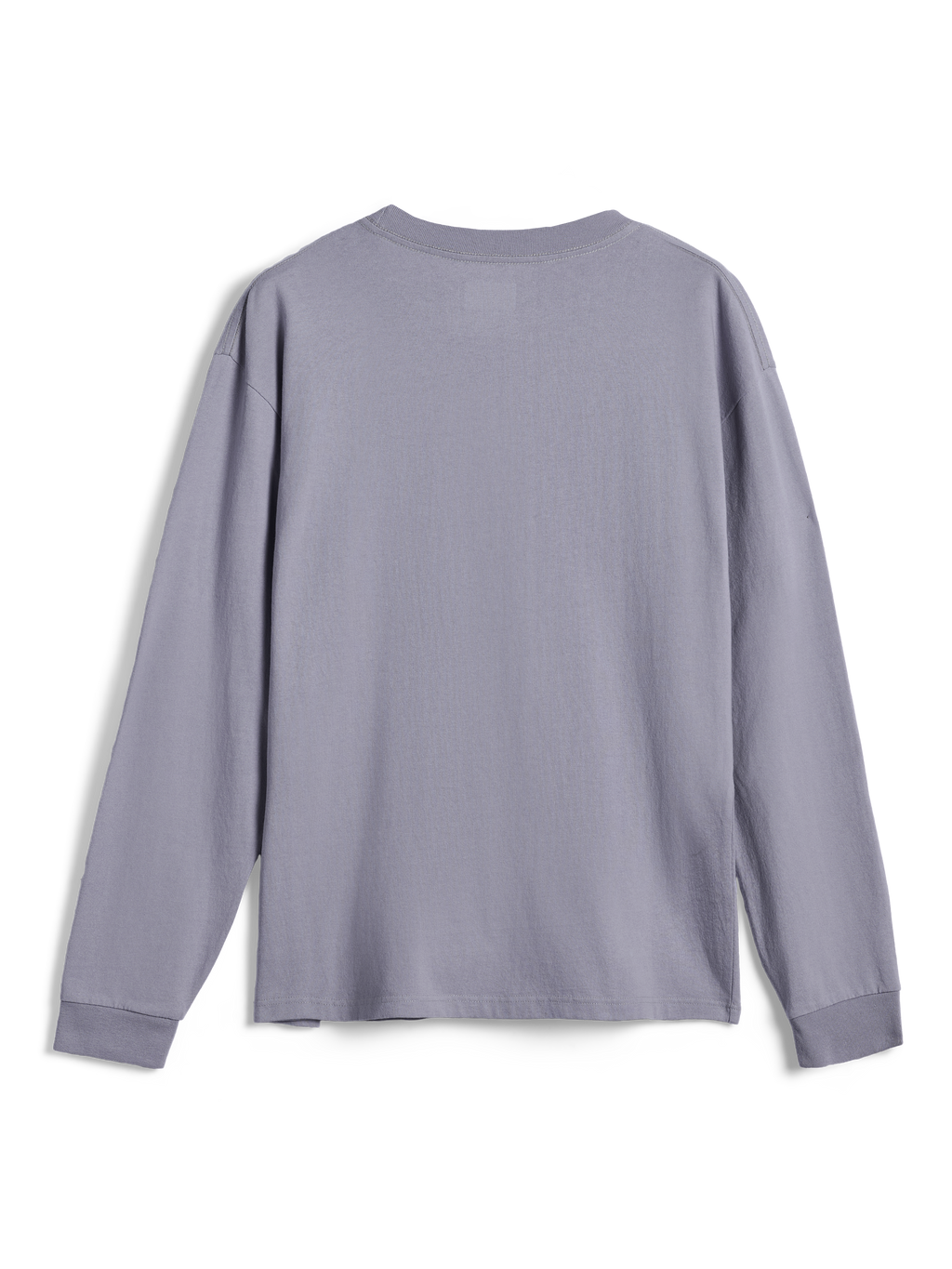 Alpinestars Essentials Ageless LS Tee, langærmet t-shirt, sølv, set bagfra, enkelt design med ribstrikket rund hals og manchetter, 100% økologisk bomuldsjersey, afslappet moderne pasform