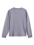 Alpinestars Essentials Ageless LS Tee, langærmet t-shirt, sølv, set bagfra, enkelt design med ribstrikket rund hals og manchetter, 100% økologisk bomuldsjersey, afslappet moderne pasform
