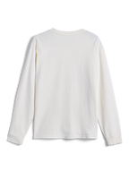 Alpinestars Essentials Ageless LS Tee, langærmet t-shirt, off-white, set bagfra, enkelt minimalistisk design, afslappet pasform, fritidstøj i økologisk bomuld