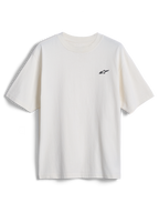 Alpinestars Essentials Ageless SS Tee, kortærmet t-shirt, råhvid, lille sort Alpinestars-stjernelogo på brystet, afslappet motorsport-inspireret streetwear