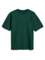 Alpinestars Essentials Ageless SS Tee, kortærmet t-shirt, Pine Green, med et lille Alpinestars-logo på brystet, afslappet motorsport-streetwear