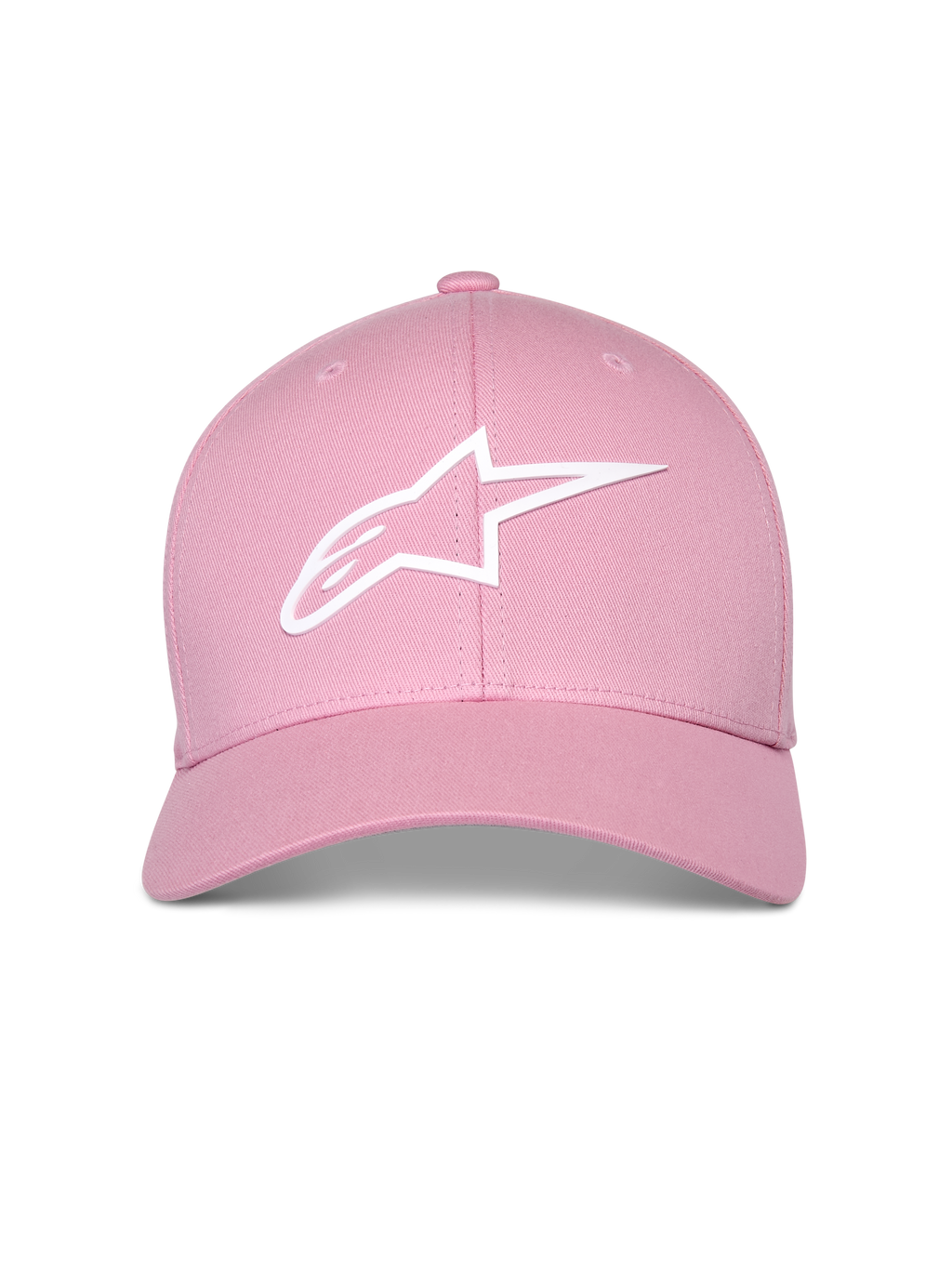 Alpinestars Ageless Multi Hat, Pink, White 3D Astars Logo, Curved Bill with Structured Crown, Casual Sportswear Hat