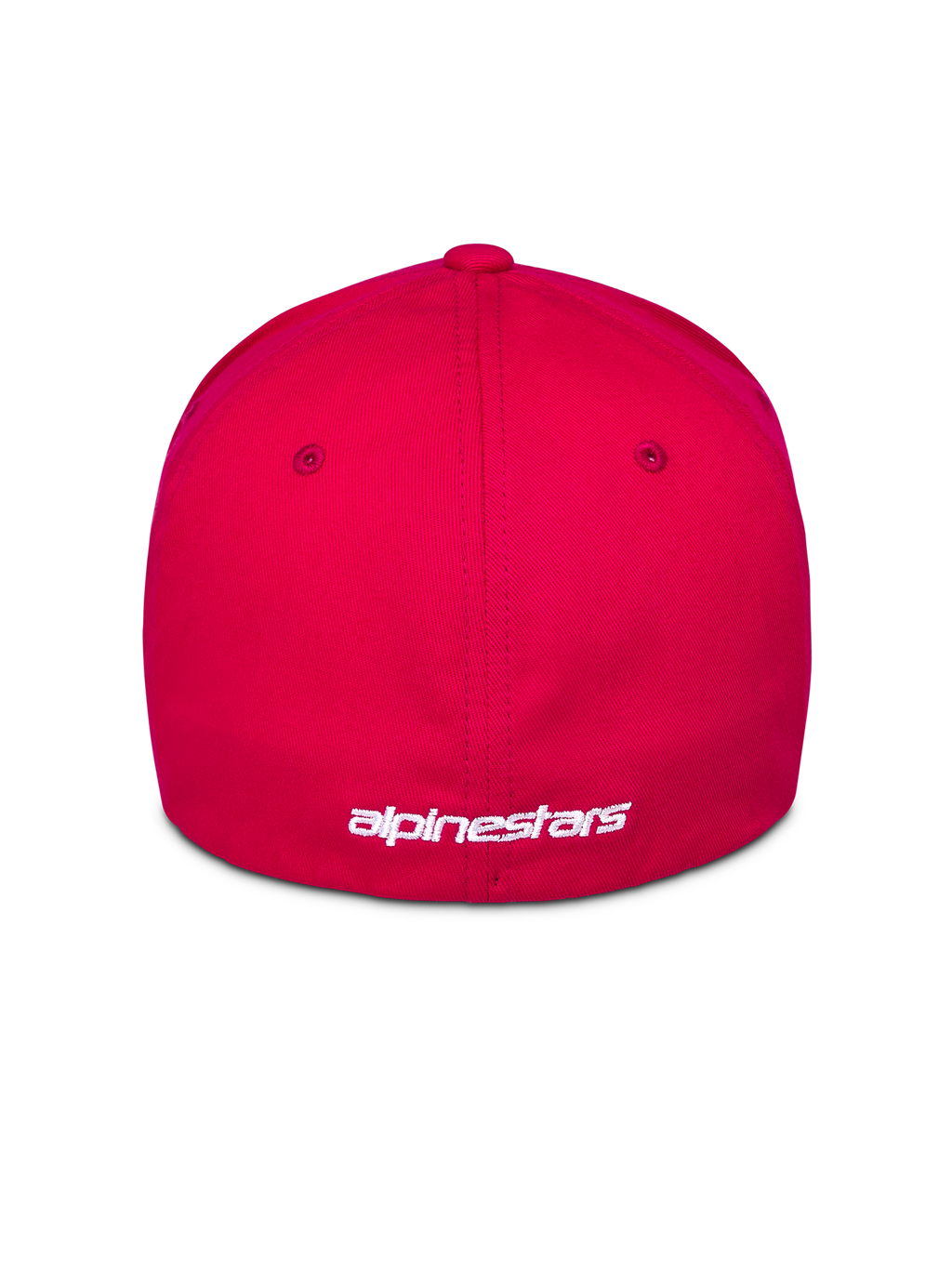 Alpinestars Corp Shift Multi kasket, rød, set bagfra med hvidt broderet logo, flex-back design, afslappet motorsport-inspireret sportstøj