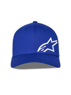 Alpinestars Corp Shift Multi Hat, Blue, Baseball Cap featuring a white 3D Astars logo on the front, structured crown with curved bill, casual motorsport headwear