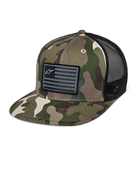 Flag Flat Trucker Cap