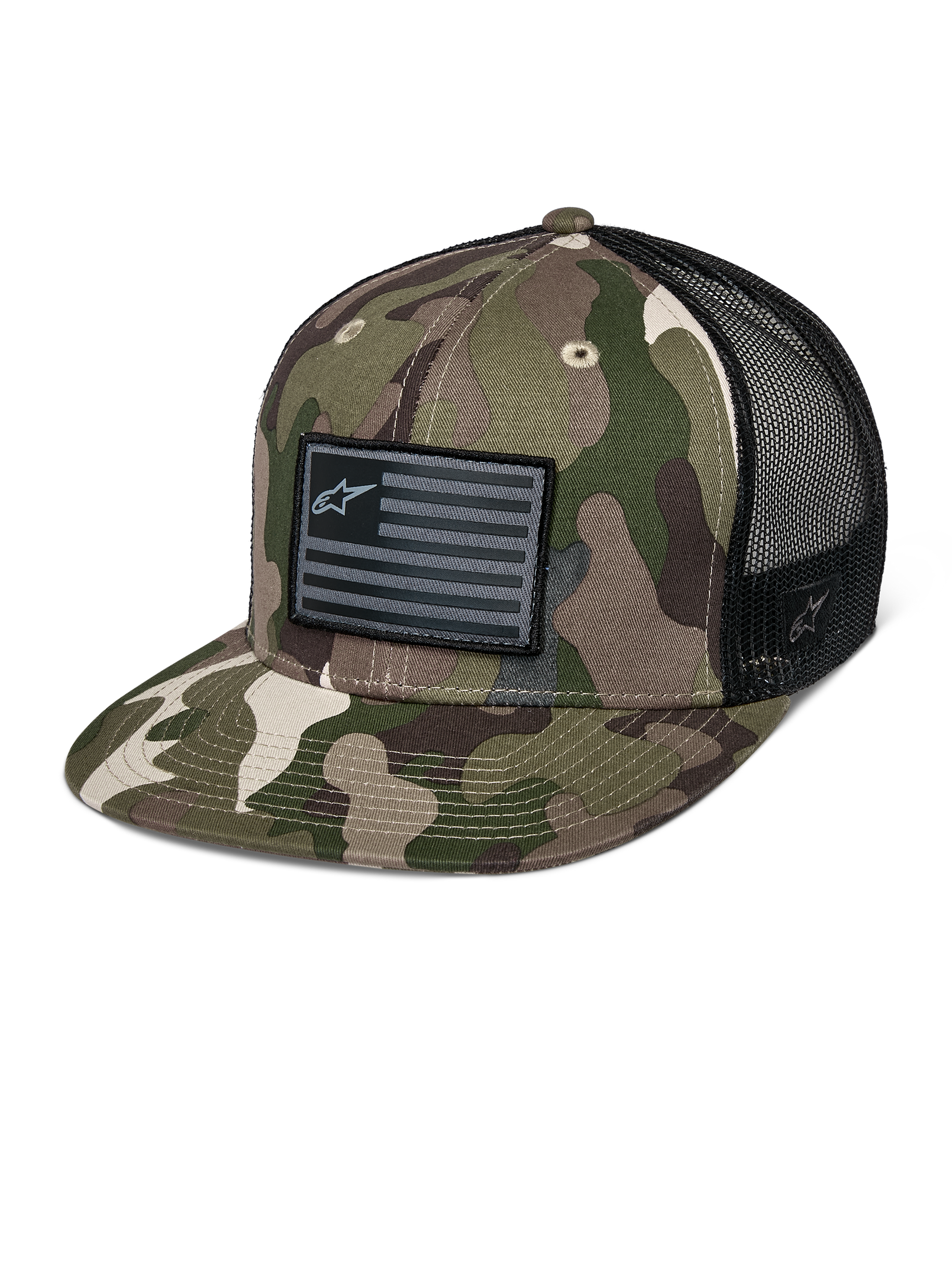 Flag Flat Trucker Cap