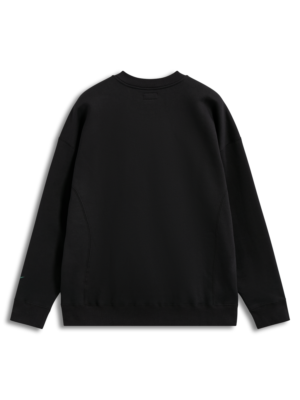 Alpinestars Guise Oversized Crew, fleecesweatshirt, sort, oversized pasform med ribdetaljer og kropssømme set bagfra