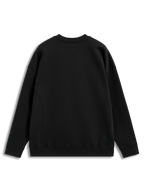 Alpinestars Guise Oversized Crew, fleecesweatshirt, sort, oversized pasform med ribdetaljer og kropssømme set bagfra