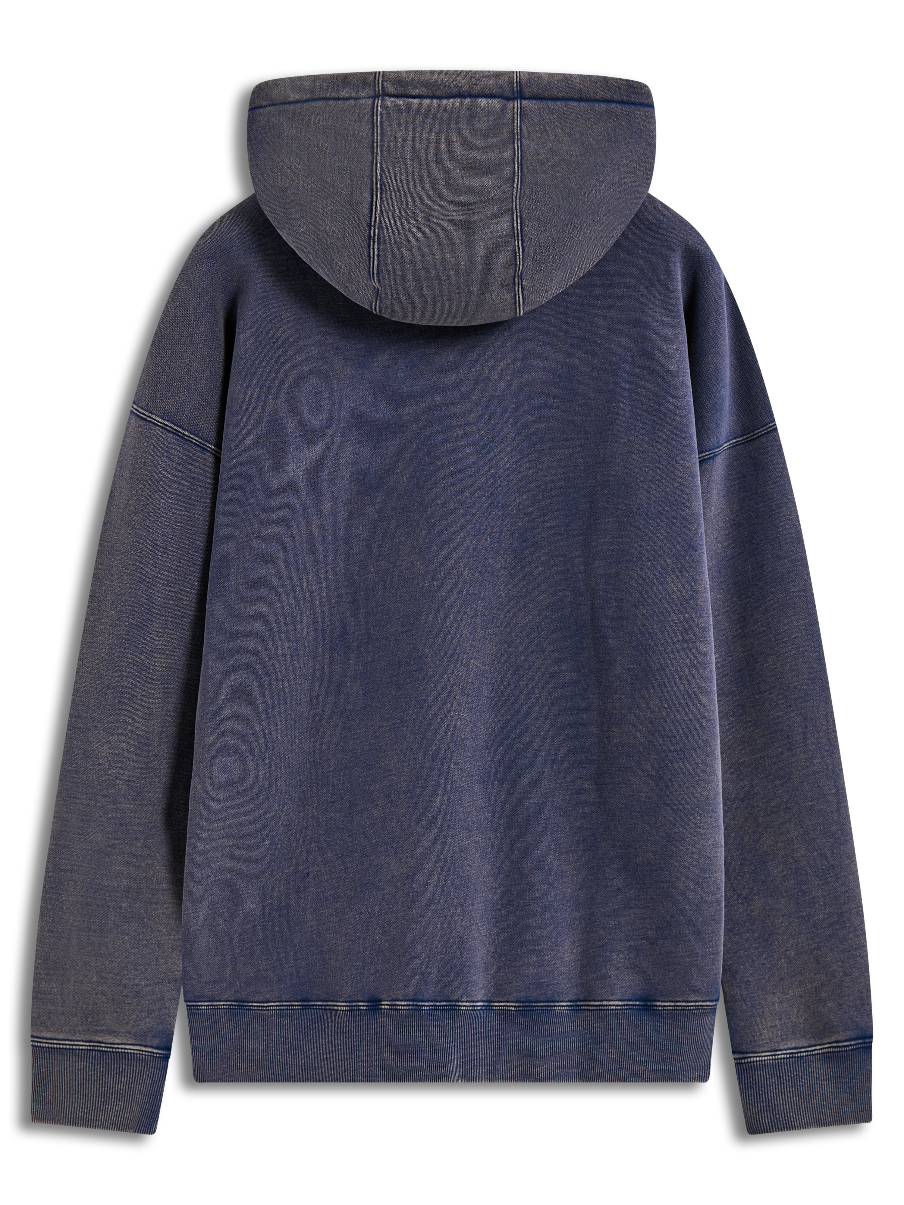 Alpinestars Infinite Washed Oversized Hoodie in Blue, casual sportswear featuring a snow-wash fleece finish and a relaxed fit.