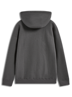 Alpinestars Prelude Oversized Hoodie, mørkegrå fleecepullover, set bagfra med afslappet pasform og hætte.