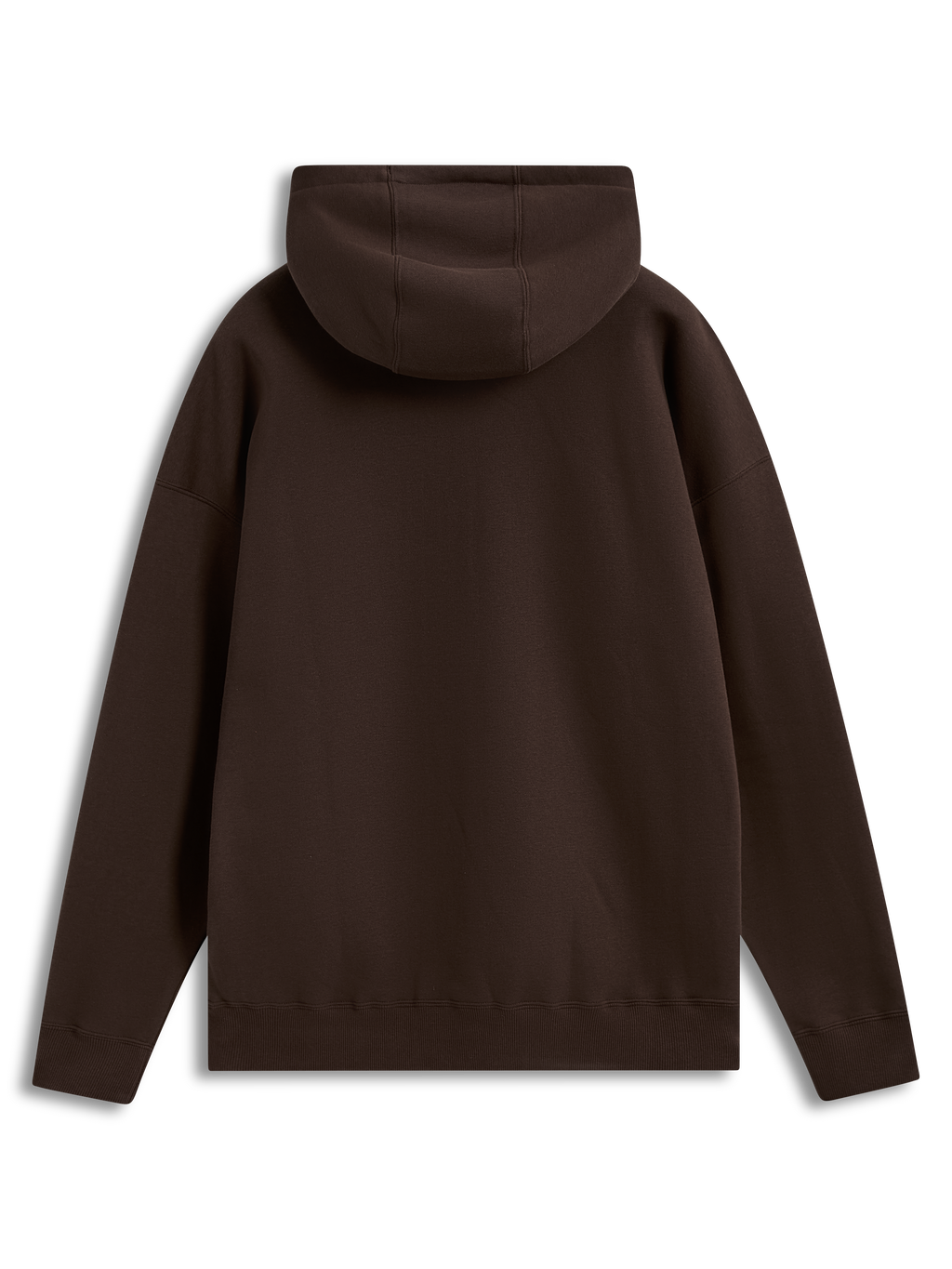 Alpinestars Prelude Oversized Hoodie, brun fleece-hættetrøje med afslappet pasform, set bagfra
