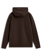 Alpinestars Prelude Oversized Hoodie, brun fleece-hættetrøje med afslappet pasform, set bagfra