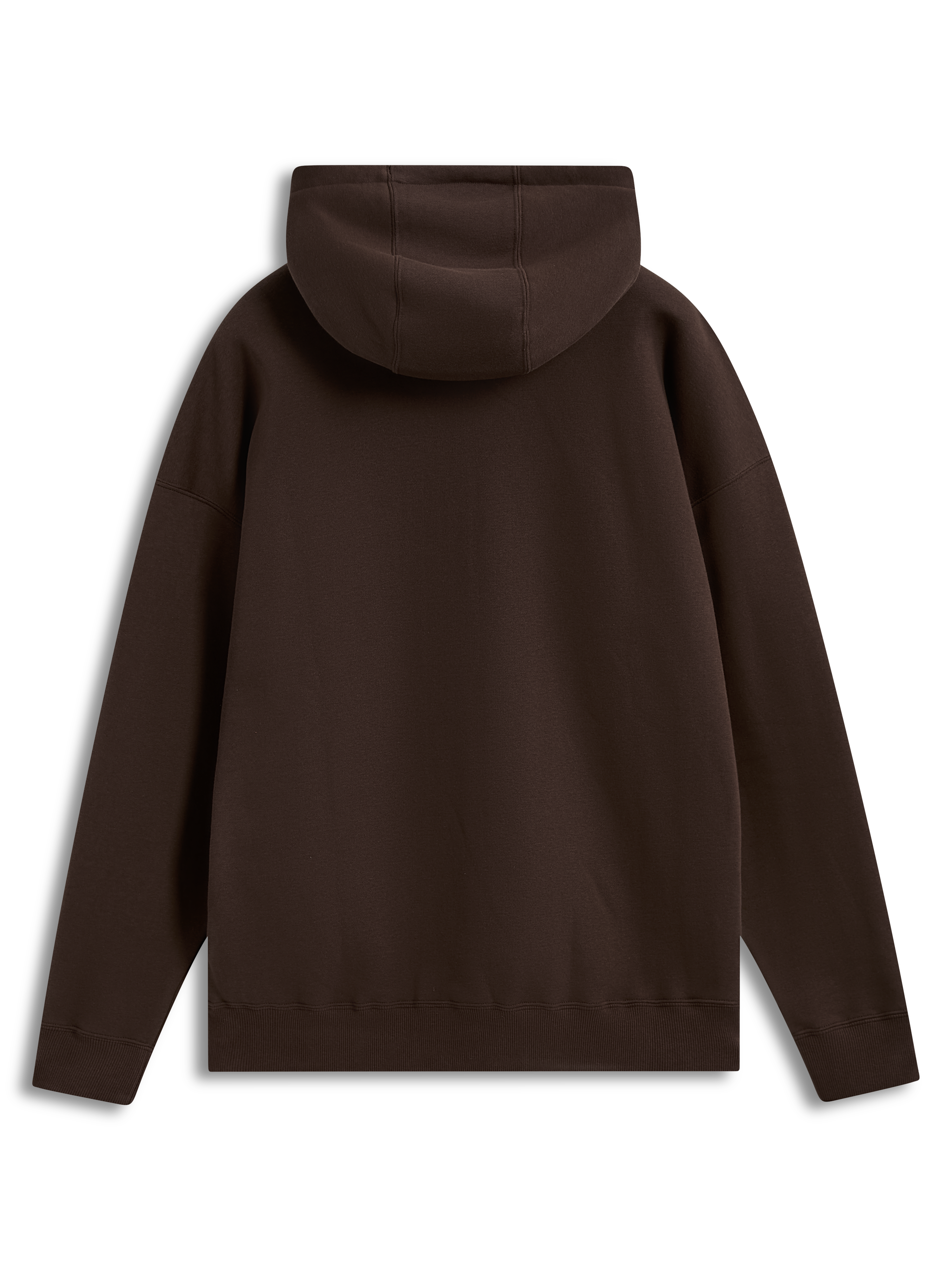 Alpinestars Prelude Oversized Hoodie, brun fleece-hættetrøje med afslappet pasform, set bagfra
