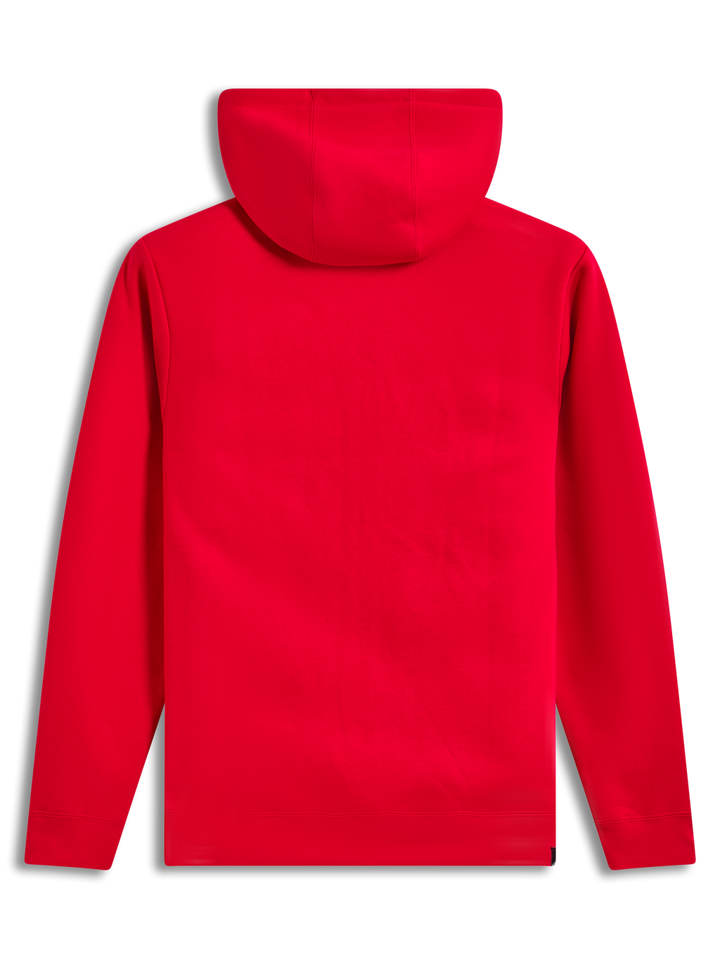 Alpinestars Race Wordmark Hoodie, rød hættetrøje i fleece set bagfra, afslappet motorsport-streetwear