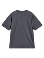 Alpinestars Chalk Oversized CSF Tee, mørkegrå kortærmet t-shirt set bagfra, afslappet pasform, casual motorsport-streetwear.