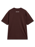 Alpinestars Mandate Oversized CSF Tee, dark brown short sleeve casual sportswear with a white Alpinestars back logo.