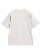 Alpinestars Prelude Oversized CSF Tee, short sleeve sand sportswear t-shirt, back view with black logo graphic on the neck.