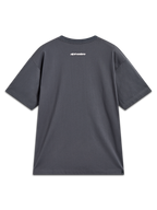 Alpinestars Prelude Oversized CSF Tee, gray short-sleeve sportswear shirt featuring a white word logo on the back.