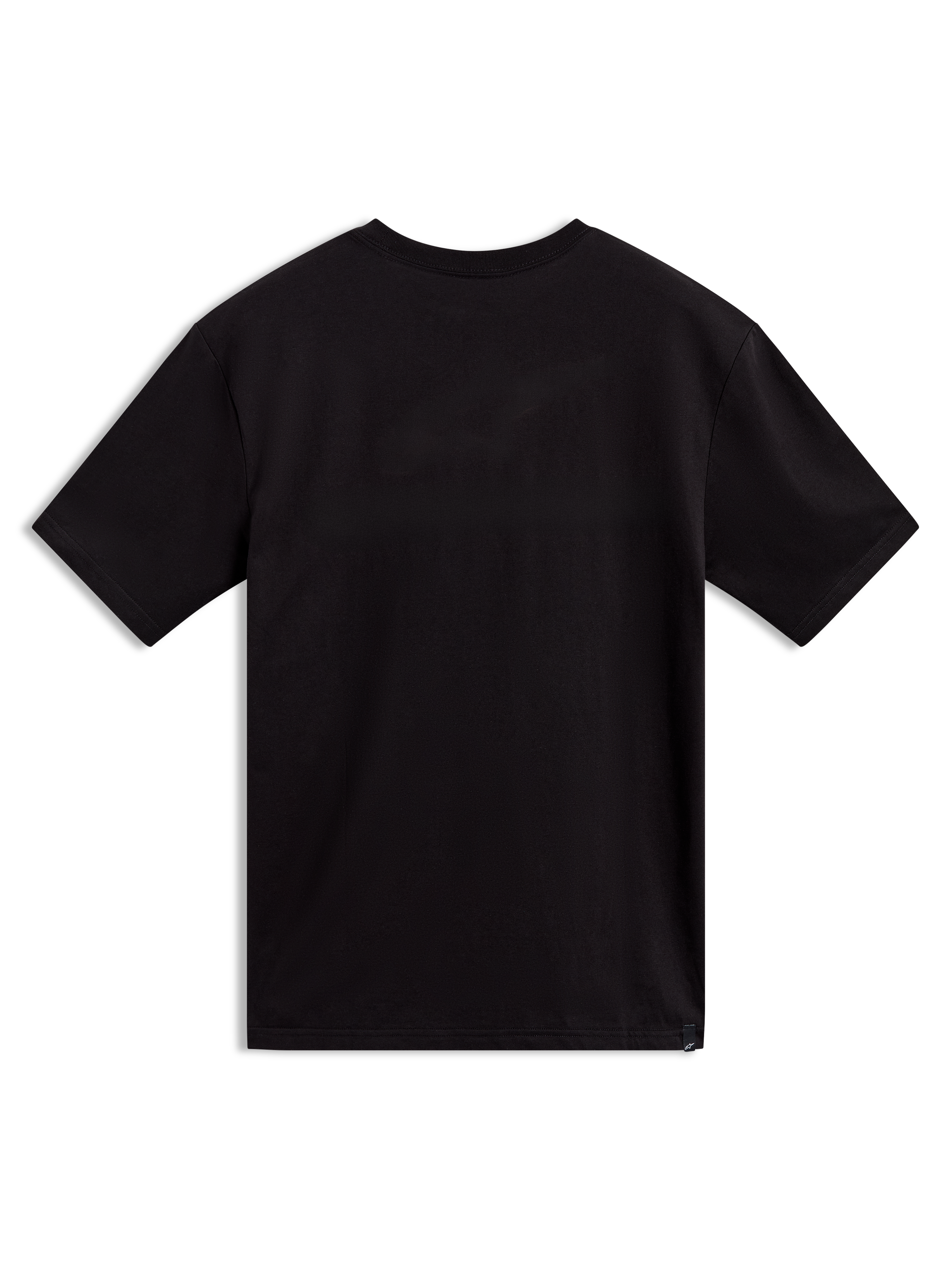 Alpinestars Elliptogrit CSF Tee, sort kortærmet t-shirt set bagfra med en enkel finish, afslappet sportstøj.