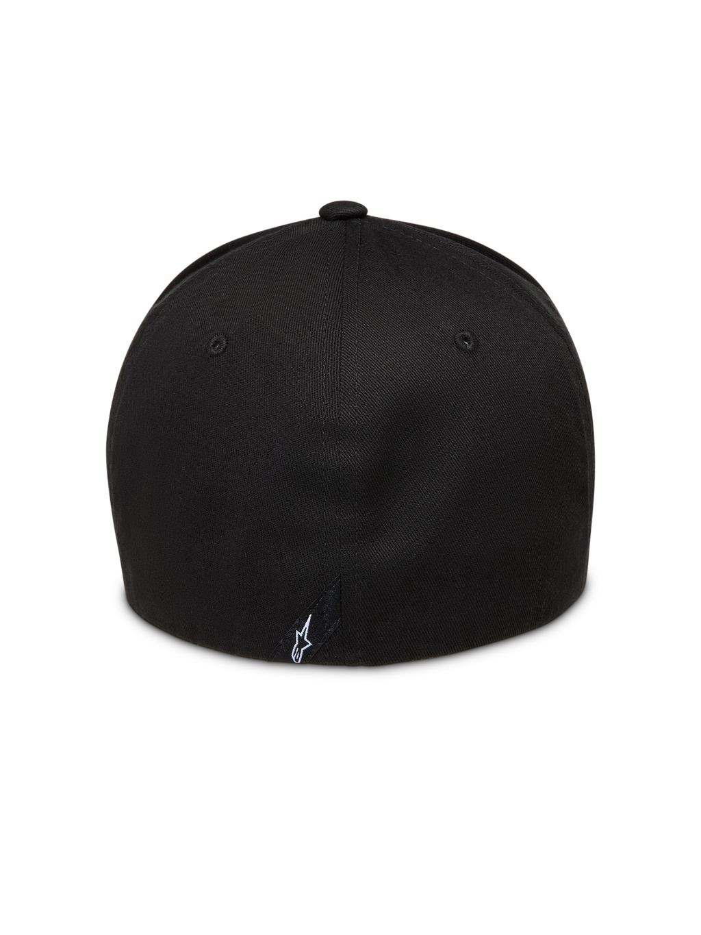 Alpinestars Maze kasket, sort twillkasket med flex back til sportstøj, med struktureret krone og logodetalje bagpå.