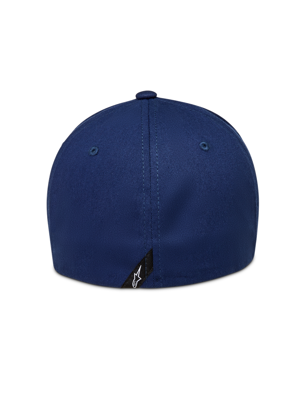 Alpinestars Arclight Hat, blå kasket til sportstøj, set bagfra med flex back og lille Astars-logoetiket.