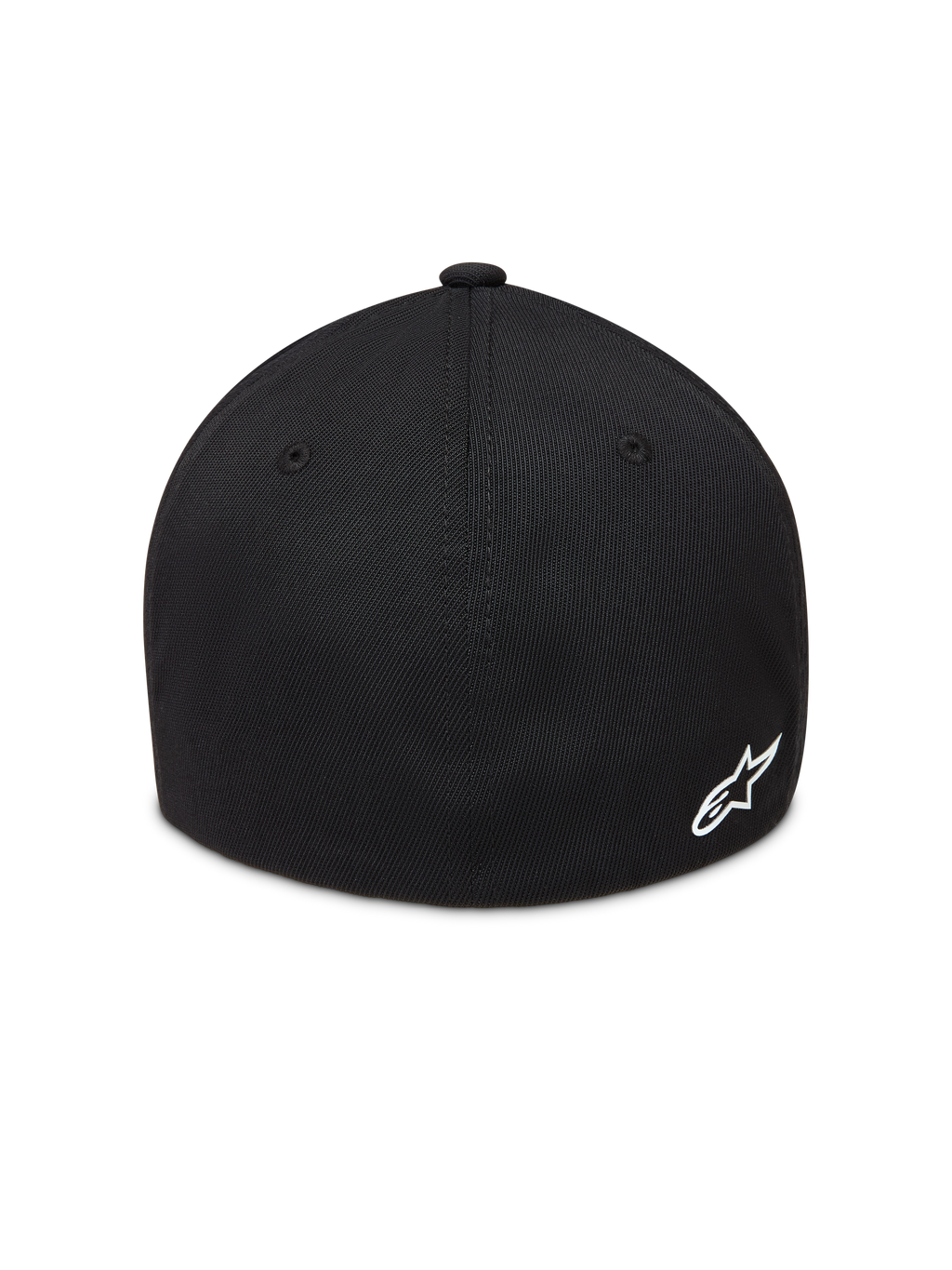 Alpinestars Points kasket, sort kasket med flexback og hvidt Astars-logo bagp%, nylon tactel materiale.