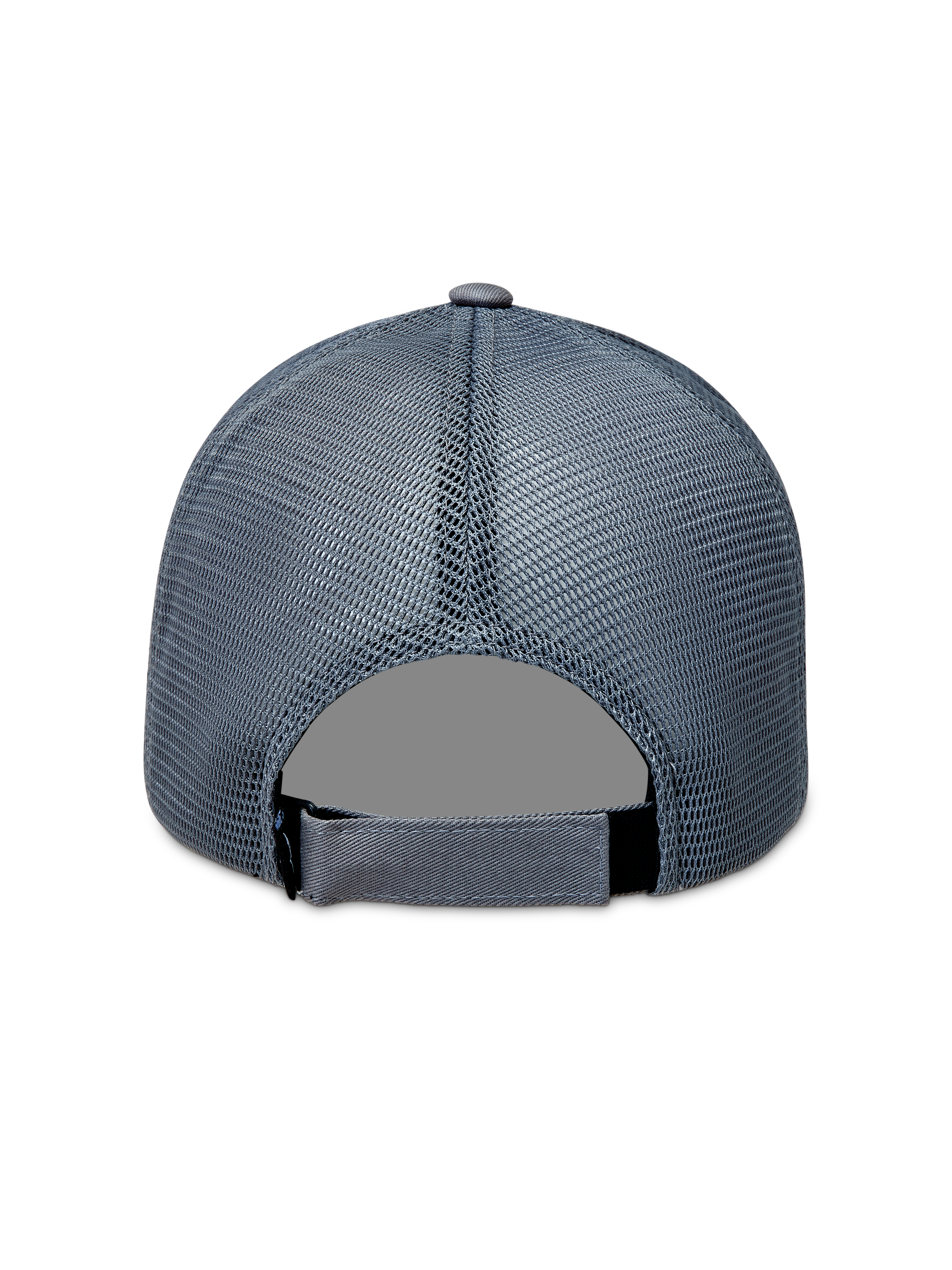 Alpinestars Augment Trucker cap, grå kasket set bagfra med åndbart diamantnet og justerbar snapback-lukning.