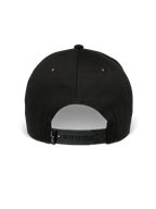 Alpinestars Canyon kasket, sort snapback kasket, set bagfra med justerbar snap-lukning og lille vævet Astars-logolabel, 100% bomuldstwill-materiale, afslappet motorsport-inspireret hovedbeklædning