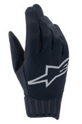Alpinestars A-Dura Rain Gloves, vandtætte MTB-handsker, sort, stort gråt Alpinestars stjernelogo, rillet neoprenmanchet, glat stofkonstruktion til cykling i alt slags vejr